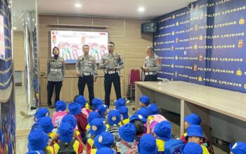 Satlantas Polres Karawang Hadirkan Keceriaan Bersama Kids Jaman Now
