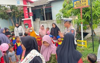 Ops Mantab Brata, Satlantas Polres Karawang Sosialisasi Kamseltibcarlantas dan Pemilu Damai