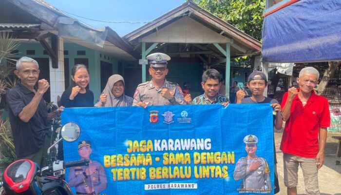 Jelang Pesta Demokrasi, Satlantas Polres Karawang Tingkatkan Ops Mantab Brata