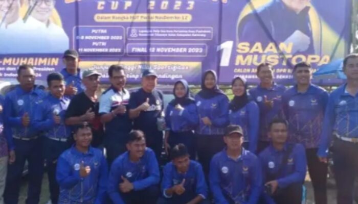Anggota DPR RI Gelar Turnamen Bola Voli Bartajuk Saan Mustofa Cup 2023
