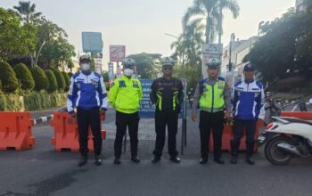 Car Free Day! Satlantas Polres Karawang Lakukan Rekayasa dan Tutup Arulin