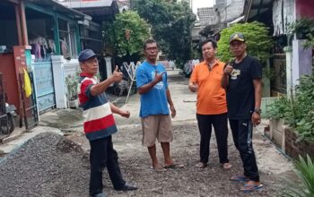 Peningkatan Jalan Poros Griya Permai Blok C Disambut Baik Oleh Warga