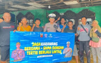 Satlantas Polres Karawang Genjot Edukasi Kamseltibcarlantas Menjelang Pemilu