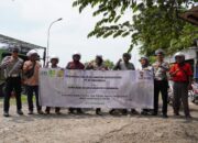 Sambut Pra Ops Lilin Lodaya 2023, Satlantas Polres Karawang Bagikan Helm Gratis