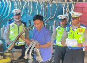 Satlantas Polres Karawang Sosialisasi Perda Terkait Larangan Knalpot Brong yang Tidak Sesuai SNI