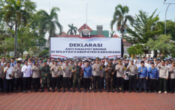 Kapolres Karawang dan Forkopimda Satukan Visi, Gelar Deklarasi Penggunaan Knalpot Brong