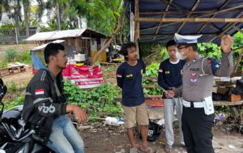 Satlantas Polres Karawang Gencar Sampaikan Larangan Knalpot Brong Kepada Masyarakat