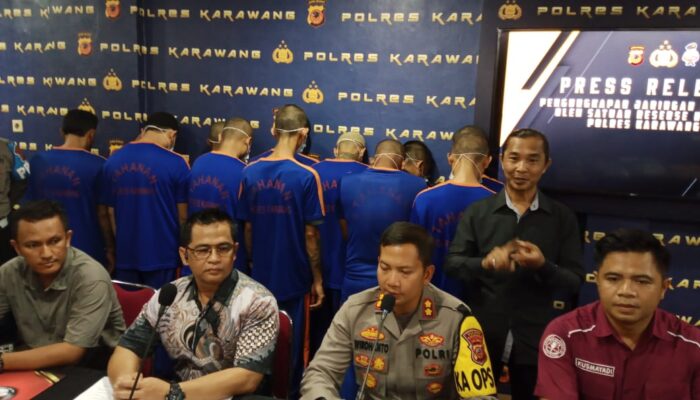 Polres Karawang “CAKEP” Berhasil Ringkus 25 Tersangka Pengedar Narkoba di Karawang