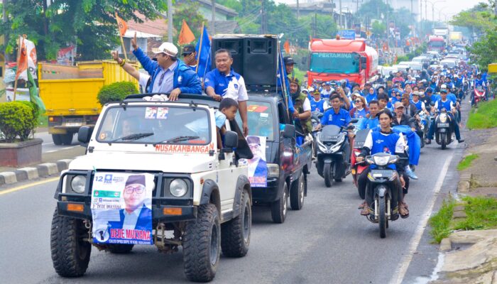 Caleg DPRD Karawang Dede Mulyana Dari Partai PAN Sapa Warga