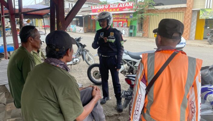 Jelang Libur Mudik Lebaran, Satlantas Polres Karawang Sosialisasi Penutupan U turn