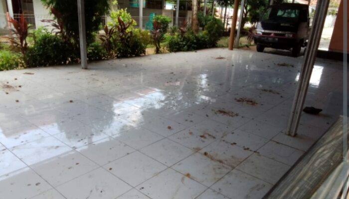 Di Duga Kantor Desa Cikalongsari Karawang Tidak Terurus Mirip Kandang Kambing