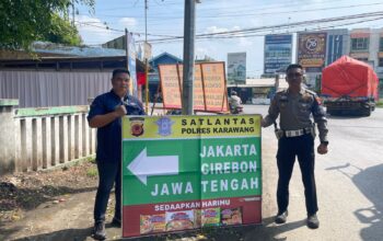 Sambut Arus Mudik, Satlantas Polres Karawang Tingkatkan Eskalasi Prasjal