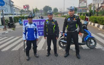 Satlantas Polres Karawang Terapkan Rekayasa Arus Lalu Lintas saat Car Free Day