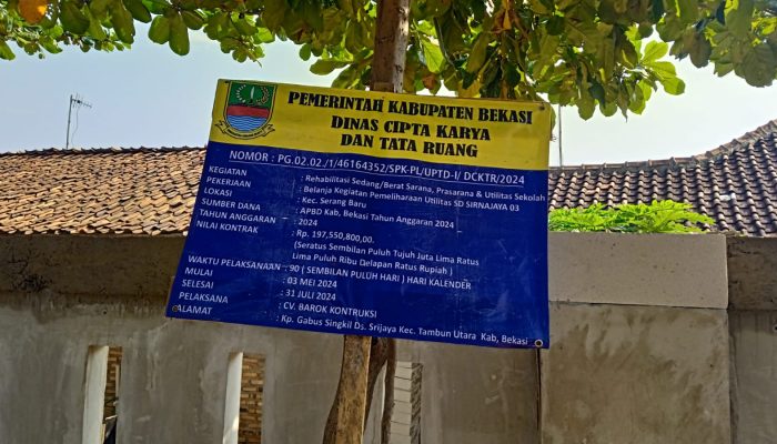 Diduga Tak Sesuai Spek,Renovasi SDN Tegal Kadu 03 RT.012/006 Dan Para Pekerja Proyek Tidak Di Lengkapi Septy 
