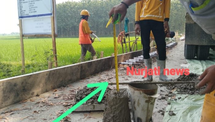Peningkatan Jalan Lanjutan di Desa Medal Krisna di Kerjakan sesuai Spek