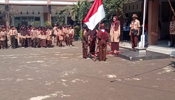 Kegiatan Masa Orientasi Kepramukaan Di SDN Cikampek Selatan 1 Karawang