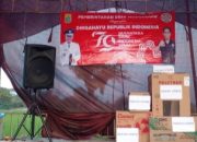 Pemerintah desa muara baru Gelar Upacara Bendera dan gelar berbagai lomba Dalam HUT RI yang ke 79