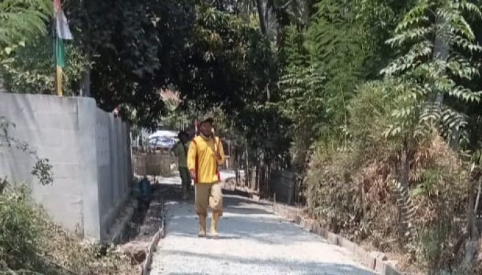 Di Duga Proyek Siluman,proyek pengecoran di desa Cikuntul Tempuran Karawang