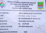 Diduga tidak sesuai spek Dalam Pengerjaan Proyek Jalan Lingkungan di Kampung Kujengkang, Desa Sirnajaya