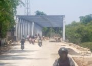 Di perkirakan bulan November bisa di gunakan, Jembatan Cipamingkis di Kerjakan Secara Maksimal, Progres Sudah Mencapai 85 Persen