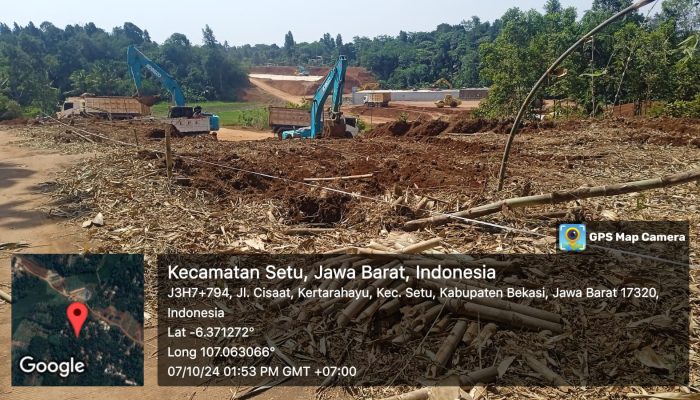 Aktivitas Galian C di Kertarahayu, Kecamatan Setu yang Dikelola Oleh PT. LPE Diduga Ilegal