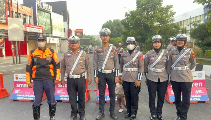 Pra Ops Zebra Lodaya, Sat Lantas Polres Karawang Hadirkan Ketertiban saat Car Free Day