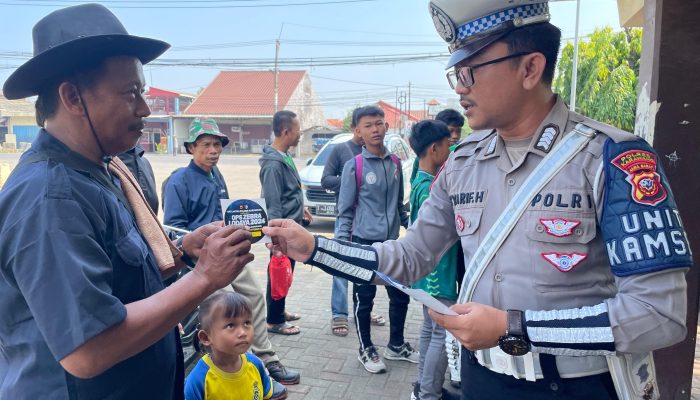 Sukseskan Ops Zebra Lodaya, Sat Lantas Polres Karawang Gaungkan Kamseltibcarlantas