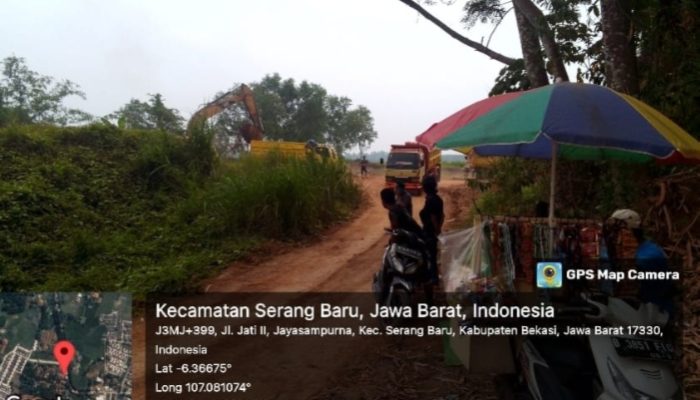 Diduga galian tidak mempunyai ijin tambang Desa Jayasampurna, Kecamatan Serang Baru Bekasi Seolah APH Tutup Mata
