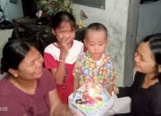 Wartawan Nurjatinews.com Karawang gelar syukuran HUT Putranya (Bilal) yang ke 4 tahun