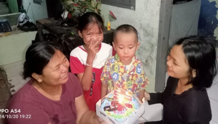 Wartawan Nurjatinews.com Karawang gelar syukuran HUT Putranya (Bilal) yang ke 4 tahun