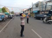 Polantas Laksanakan Gatur Pagi, Cegah Kemacetan di Jalan Raya Karawang