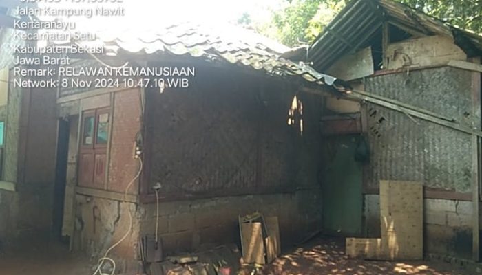 Miris !!! Onih Warga Kertarahayu RT 03 RW 02 Setu Bekasi tinggal di rumah Mirip kandang domba