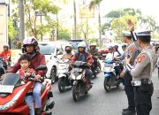 Sat Lantas Polres Karawang Gelar Gatur Lalin, Cegah Gangguan Kamseltibcarlantas di Jalan Raya