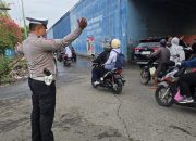 Polantas di Karawang Gelar Gatur Lalin, Cegah Gangguan Kamseltibcarlantas di Jalan Raya