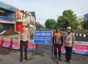 Upaya Polantas di Karawang, Kawal Kegiatan Car Free Day saat Weekend