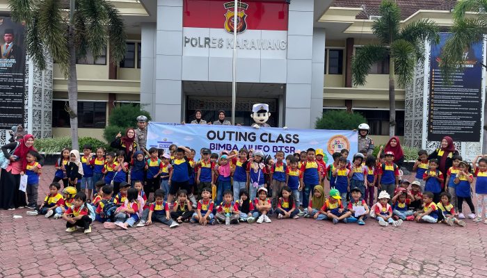 Ikuti Keseruan Polisi Sahabat Anak Bersama Satlantas Polres Karawang