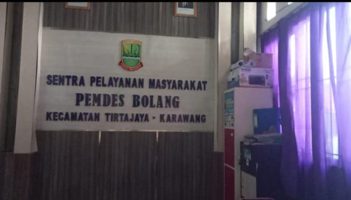 Diduga Aparatur Desa Bolang Tirtajaya Karawang Tidak disiplin pukul 08.30 Kantor terlihat Sepi belum ada aktifitas
