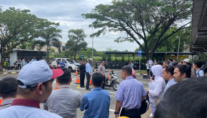 Satlantas Polres Karawang Sosialisasi Safety Riding Kepada Perwakilan Perusahaan di KIIC