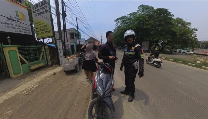 Kurangi Angka Pelanggaran, Polantas Tingkatkan Patroli Simpatik di Jalan Raya Karawang