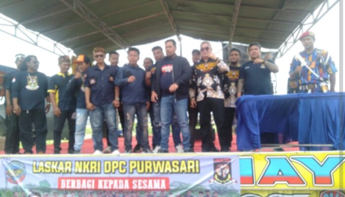 Ketum Laskar NKRI Resmi Mengukuhkan Kepengurusan DPC Purwasari Karawang serta Santunan Anak Yatim dan Dhuafa