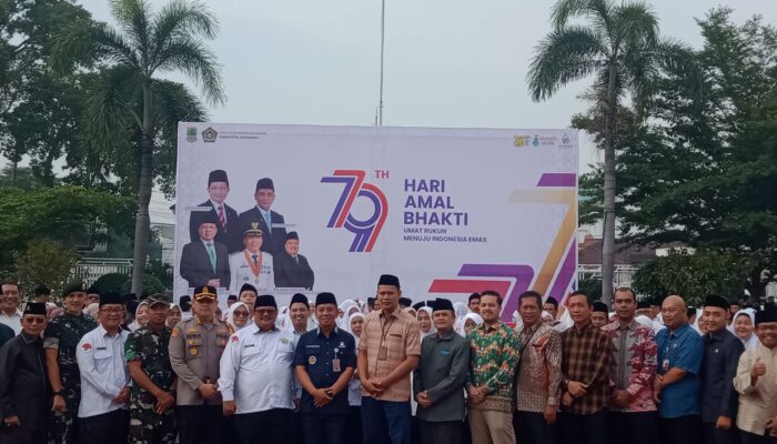 Bupati Karawang H Aep Syaepuloh Dan Kemenag memperingati Hari Amal Kemenag yang ke – 79