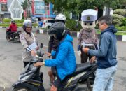 Satlantas Polres Karawang Gelar Ops Keselamatan Lodaya di Bundaran Ciplaz