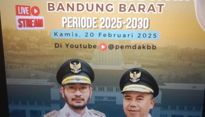 Kades Cililin H.Tedi Ucapkan selamat dan sukses atas pelantikan Jeje Ritchie – ismail sebagai Bupati dan Wakil Bupati bandung barat periode 2025-2030.