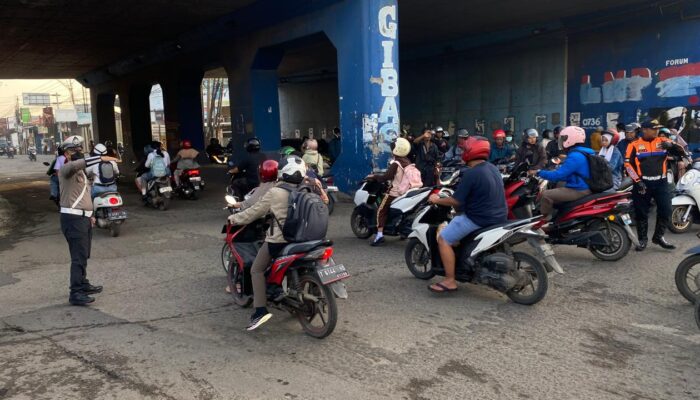 Upaya Polantas di Karawang, Gaungkan Ops Keselamatan Lodaya di Jalan Raya