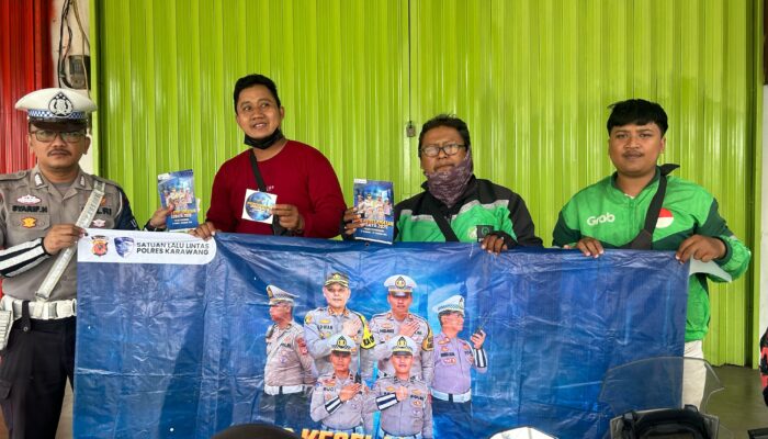 Satlantas Polres Karawang Gaungkan Sosialisasi Ops Keselamatan Lodaya 2025