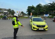 Polantas di Karawang Tingkatkan Pengaturan Lalu Lintas di Jalan Raya