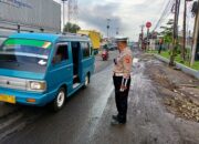 Cegah Kemacetan, Satlantas Polres Karawang Optimalkan Pengaturan Lalu Lintas
