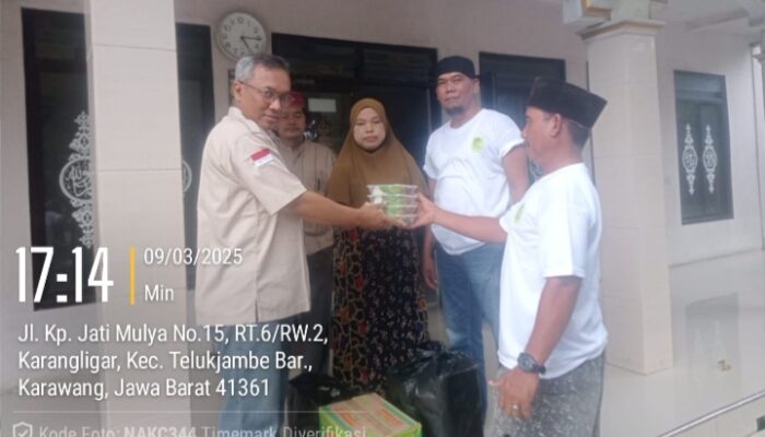 Yayasan ATAP BUMI HUMANITY Gelar Buka Bersama dan Bagikan 500 Kotak Takjil di Lokasi Bencana Banjir Karawang