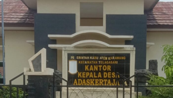 Miris!!! Jelang Hari Raya Iedul Fitri Kantor Desa Cadaskertajaya Karawang sudah Tutup total
