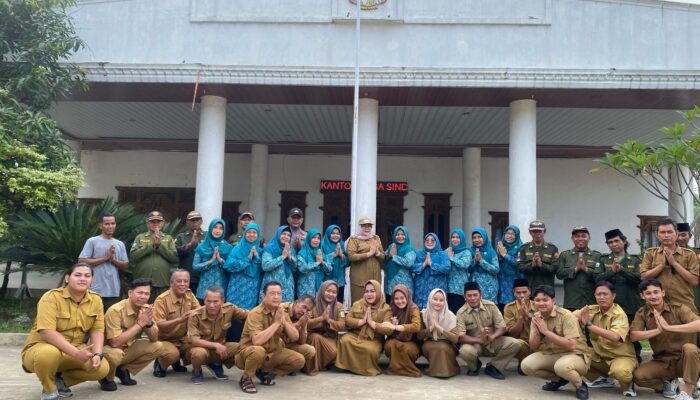 Pasca Hari Raya Iedul Fitri Desa Sindang Mulya Bekasi Gelar Apel Pagi dilanjutkan Halal Bihalal